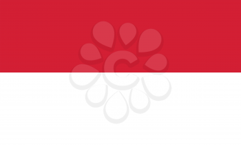 Indonesian flag in correct proportions and colors