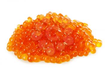 hill red caviar on a white background