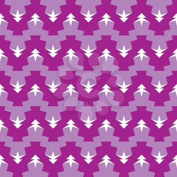 Vector seamless pattern texture background with geometric shapes, colored in purple, violet and white colors.