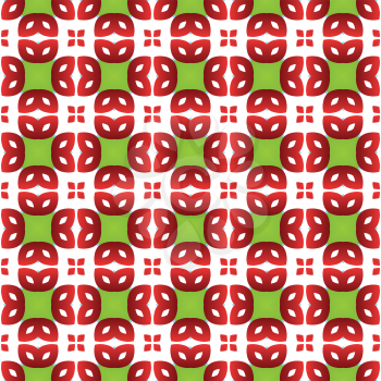Vector seamless pattern texture background with geometric shapes, gradient colored in red, green and white colors.