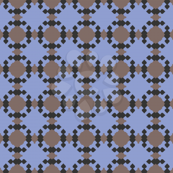 Vector seamless pattern texture background with geometric shapes, colored in blue, grey and black colors.
