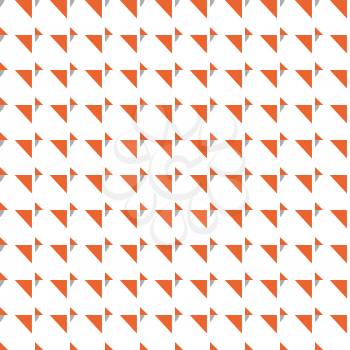 Vector seamless pattern texture background with geometric shapes, colored in orange, grey and white colors.