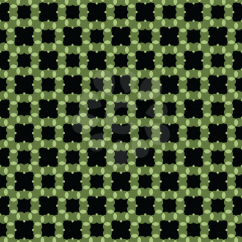 Vector seamless pattern texture background with geometric shapes, colored in black and green colors.
