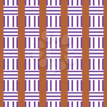 Vector seamless pattern texture background with geometric shapes, colored in brown, purple and white colors.