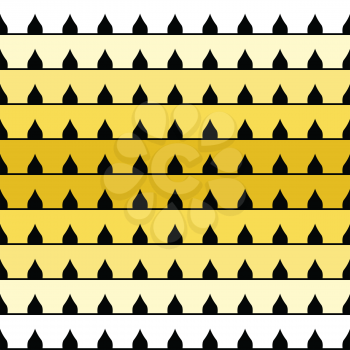 Vector seamless pattern texture background with geometric shapes, colored in white, yellow and black colors.
