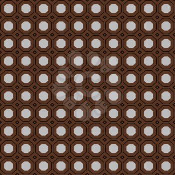 Vector seamless pattern texture background with geometric shapes, colored in brown, black and grey colors.