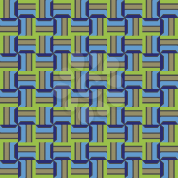 Vector seamless pattern texture background with geometric shapes, colored in green, blue, grey and brown colors.
