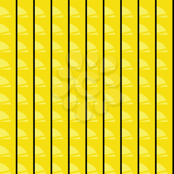 Vector seamless pattern texture background with geometric shapes, colored in yellow and black colors.