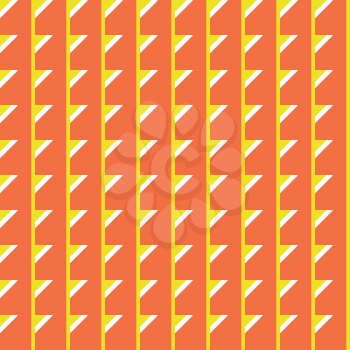 Vector seamless pattern texture background with geometric shapes, colored in orange, yellow and white colors.