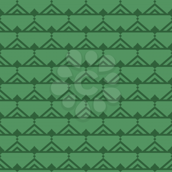 Vector seamless pattern texture background with geometric shapes, colored in green colors.
