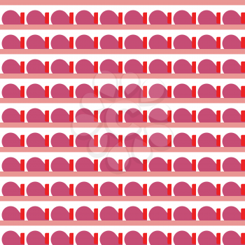 Vector seamless pattern texture background with geometric shapes, colored in pink, red and white colors.