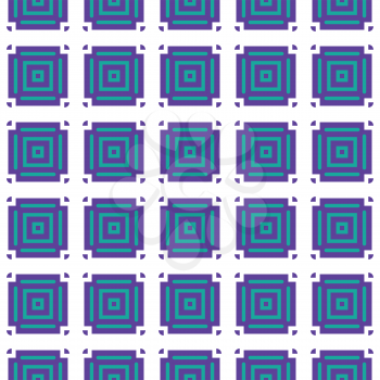 Vector seamless pattern texture background with geometric shapes, colored in purple, blue and white colors.