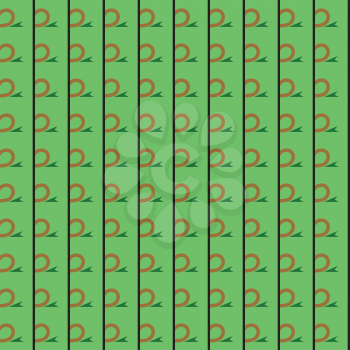 Vector seamless pattern texture background with geometric shapes, colored in green, brown and black colors.