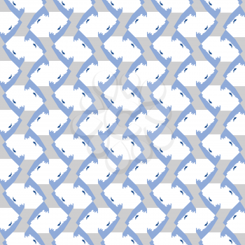 Vector seamless pattern texture background with geometric shapes, colored in blue, grey and white colors.