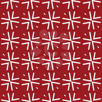 Vector seamless pattern texture background with geometric shapes, colored in red and white colors.