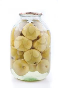 Royalty Free Photo of a Jar of Apples
