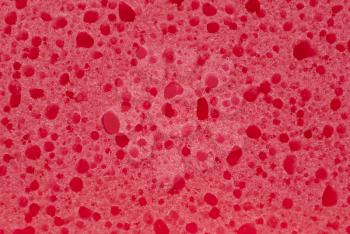 Red spongy texture