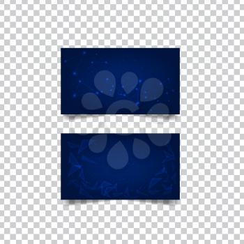 Abstract geometric banner on transparent background. Vector illustration .
