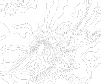 Topographic map on a white background. Vector illustration .