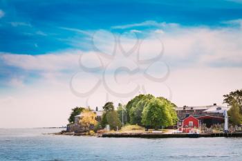 Helsinki, Finland. Harbour And Quay In Summer Day