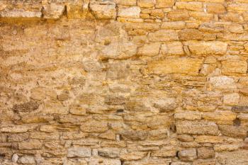 Old Wall Constructed Of Stone Bricks Background