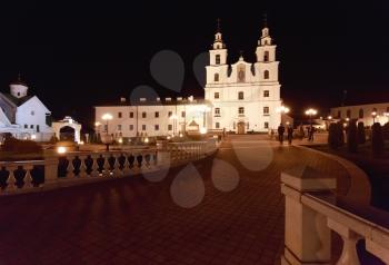The Cathedral Of Holy Spirit In Minsk - The Main Orthodox Church Of Belarus (minsk) In Night