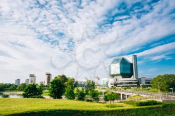 Building Of  National Library Of Belarus In Minsk