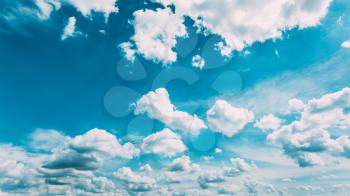 Blue And White Colours Sky Abstract Background