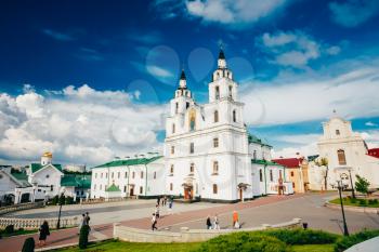 The Cathedral Of Holy Spirit In Minsk - The Main Orthodox Church Of Belarus And Symbol Of Capital - Minsk