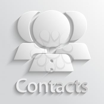 App Icon gray contacts with shadow