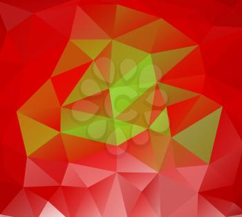Triangle background. Red polygons. Abstract background in modern style