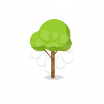 Tree green icon isolated on white background