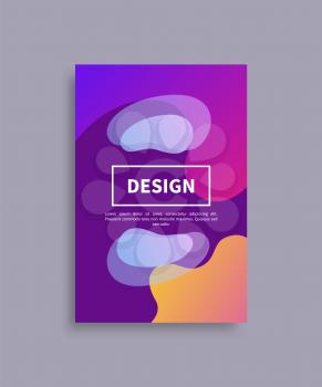 Design cover and text sample and headline in frame, abstract image and design cover, publication vector illustration, isolated on grey background