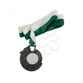 Old medal isolated on a white background