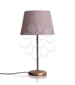 Table lamp isolated on a white background