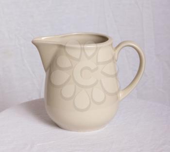 Milk jug isolated on a white background