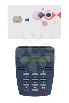 Banking at home, card reader for reading a bank card