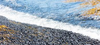 Pebble stones by the sea - Westcoast of Iceland