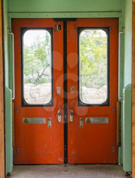Old empty train carriage, not in use anymore