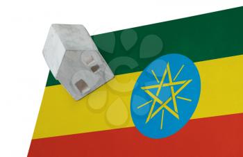 Small house on a flag - Living or migrating to Ethiopia