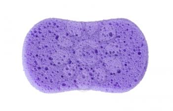 Sponge isolated, used for cleaning, filled with air bubbles
