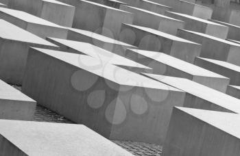 Modern Holocaust monument in the centre of Berlin, Germany