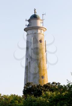 The old lighthouse on the dutch isle Schiermonnikoog