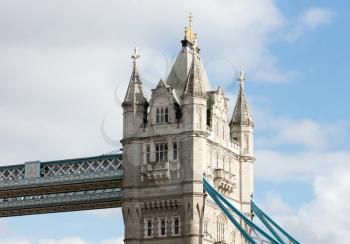 Tower Bridge in London on a beautiful sunny day