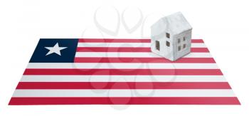 Small house on a flag - Living or migrating to Liberia