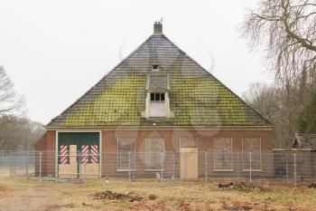 Broken abandoned farm in the Netherlands, Friesland