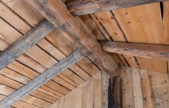 Wooden contruction on an old house in Austria