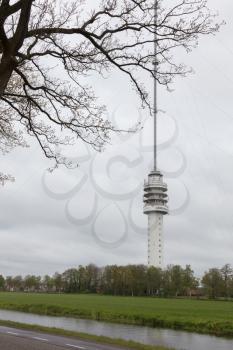 Radio Television tower in the Netherlands - Dutch weather