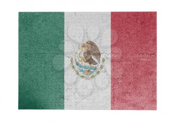 Large jigsaw puzzle of 1000 pieces - flag - Mexico