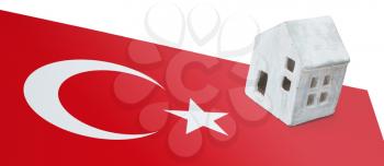 Small house on a flag - Living or migrating to Turkey